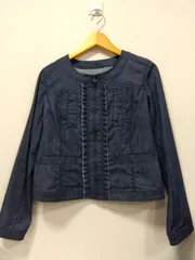 M19 ﾕﾏｺｼﾉ　ジャケット　手洗い　薄手　前ファスナー　ポケットのサムネイル