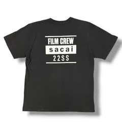 sacai 22SS Film Crew 半袖Tシャツ カットソー サカイ 22-0399S ブラック 5 （1242M）のサムネイル