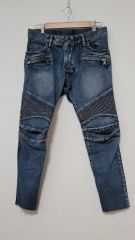 BALMAIN バルマン バイカーデニム 伸縮性 32 - メルカリ