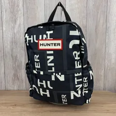 HUNTER ハンター リュック バックパック   ロゴモノグラム  ブラック系  平塚店　衣料品 ⑳のサムネイル