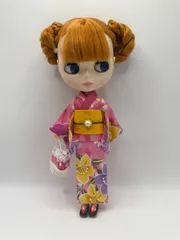 ブライス、リカちゃん(22cmドール)用浴衣セット013のサムネイル