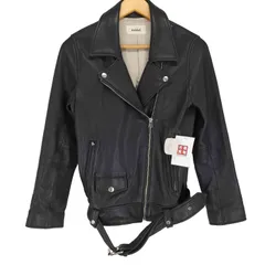 スナイデル snidel sheepskin シープレザー ダブルライダースジャケット レディース  0のサムネイル