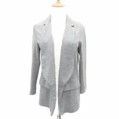 ミッシェルクラン MICHEL KLEIN ジャケット 上着 ミドル丈 オープンカラー 前開き 40 グレー /HO11 ■ECA006のサムネイル