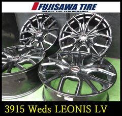 【3915】B送料無料▲Weds LEONIS LV▲18x8.0J 5穴 114.3 +42▲4本 26103524 3915】B送料無料△Weds LEONIS LV△18x8.0J 5穴 114.3 +42△4本