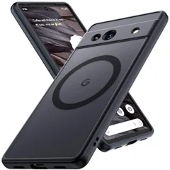 【MagSafe対応・指紋ゼロ】Google Pixel 7A 用 ケース マグネット搭載 [ ストラップホール付き] [ソフトシリカゲルバンパー] 半透明 米軍MIL規格 耐衝撃 ワイヤレス充電対応 黄変防止 指紋防止 マグセーフ対応 スマホケース ピクセルのサムネイル