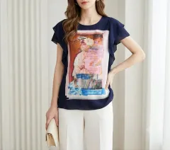 55 サテン ブラウス Tシャツのサムネイル