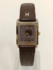 【中古品】 WALTHAMウォルサム Dynax CA 腕時計 クオーツ シルバー×ゴールド×茶ブラウンベルト 時計 現状品のサムネイル