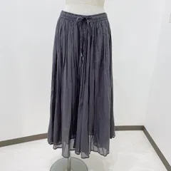 松前392　JEANS FACTORY　ジーンズファクトリー　Jf Ready Made　ジェイエフレディメイド　ロングスカート　チャコールグレー　サイズF　綿100％　服　レディース　ユニセックス　ウィメンズ　松前R56号店のサムネイル