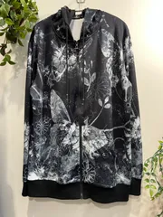 NieR Clothing  BUTTERFLY × 和柄九尾　PULLOVER HOODIE   ジップアップパーカーのサムネイル