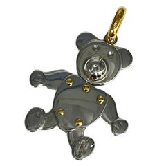 美品 18Kt】ポメラート オルセット クマ ペンダントトップ 稀少コンビ
