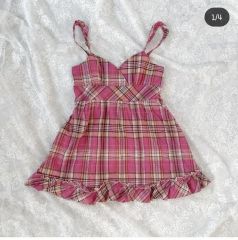 y2k 00s TRALALA トゥララ ピンクチェックワンピ 姫ギャル平成希少