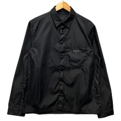 PRADA プラダ 品番 SC514 2025年 Re-Nylon トライアングルロゴ プレート シャツ ブラック サイズM 正規品 / 41128のサムネイル