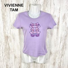 ヴィヴィアンタム ドラゴン刺繍 半袖Tシャツ /0 白 ヴィンテージ 龍