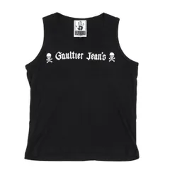 ゴルチエジーンズGAULTIER JEAN'S ロゴプリントタンクトップ 黒48のサムネイル