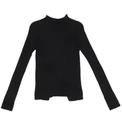 ジャンポールゴルチエ オムJean Paul GAULTIER HOMME ウールバックオープンデザインリブニット 黒48のサムネイル