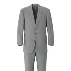 68g4 Christian Dior MONSIEUR クリスチャンディオール セットアップ シングルスーツ ストライプ柄 サイズAB6 グレー ウール100％ メンズ 紳士服o07tのサムネイル