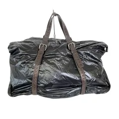BOTTEGA VENETA ボッテガヴェネタ ボストンバッグ スピンネーカー イントレチャート ブラック ダークブラウン 244901 中古 T11384480のサムネイル