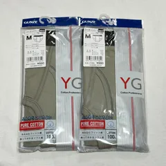 GUNZE グンゼ YG メンズ スタンダードブリーフ M グレー 2枚セット 前あき 綿100％ コットン 紳士肌着 男性下着 パンツ 未使用のサムネイル