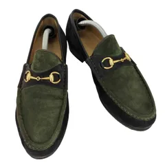 グッチ GUCCI スウェード ビットローファー レディース 38 1/2のサムネイル
