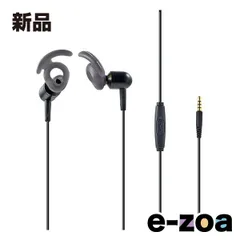 ELPA エルパ まわりの音も聞こえるイヤホン スマホ用 φ3.5ステレオミニプラグ 1.2m  ブラック OEP-12 BK (2661767)のサムネイル