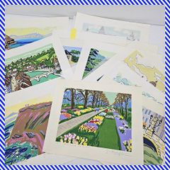 油彩画 風景画 N.Mataba サイン入り 額装 - メルカリ