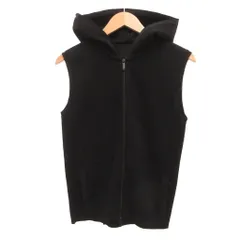 エンポリオアルマーニ EMPORIO ARMANI ジップアップパーカー ジャケット ノースリーブ 46 黒 ブラック /JS ■GY18のサムネイル