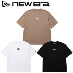 新品 NEWERA ニューエラ 正規品 半袖 Tシャツ ティーシャツ 半袖Tシャツ BOXロゴ 刺繍 メンズ レディース 白 ホワイト ベージュ 黒 ブラック M L LL 2L XXL 3L 14856678 14856680 14856681のサムネイル