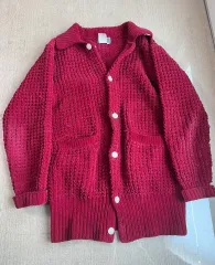M YOHJI YAMAMOTO ヨウジヤマモト ウール オム オーバーサイズ ヘビー ニット カーディガンのサムネイル