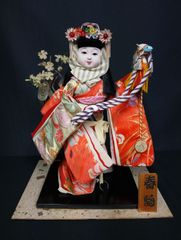 創作人形猫花魁人形 ちりめん細工 - メルカリ