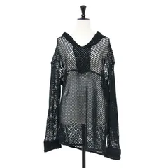 77circa ナナナナサーカ ブラック 黒 サイズ:FREE 25春夏 アンティークレース セーラー トップス Antique Lace Sailor Top ブラウス プルオーバー 長袖 Vネック メッシュ コットン トップス【レディース】【中古】のサムネイル