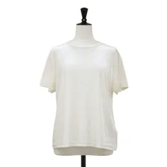 BACCA バッカ Tシャツ オフホワイト 白 サイズ:L(11号) 23春夏 inner piece ベロア ジャージー Tシャツ カットソー 半袖 クルーネック トップス 日本製【レディース】【中古】のサムネイル