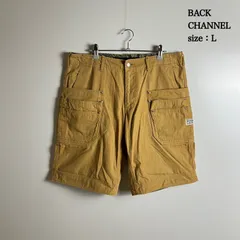 BACK CHANNEL 00s archive many pocket half pants L バックチャンネル メニーポケット ワーク ハーフパンツ タイガーカモ 迷彩 切替 ストリートのサムネイル