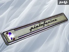 【希少!!】ピニンファリーナ pininfarina 純正 エンブレム ピンあり 約143mm / フェラーリ 308 328 テスタロッサ 即納 棚19M4のサムネイル