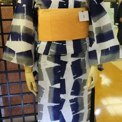竺仙　婦人綿絽ゆかた反物　新品未仕立のサムネイル