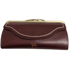シビラ カデネータ 長財布 がま口型 小銭入れ レディース Sybilla Cadeeneta 5470554 チェーンステッチ レトロ かわいい カード収納 12枚 ワインのサムネイル
