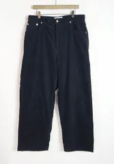 美品 25AW everyone エブリワン WIDE straight corduroy trousers ワイド コーデュロイ トラウザーズ パンツ EV25-PT41 紺 L 4350Q♪のサムネイル