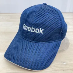 美品 Reebok/リーボック メッシュキャップ 帽子 ブルー ネイビー/青 ロゴ刺繍 スポーツ[ON00753]のサムネイル