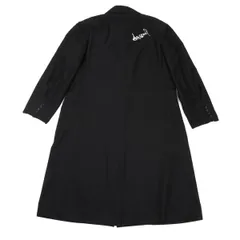 ヨウジヤマモト プールオムYohji Yamamoto POUR HOMME バック刺繍デザインロングジャケット 黒2のサムネイル
