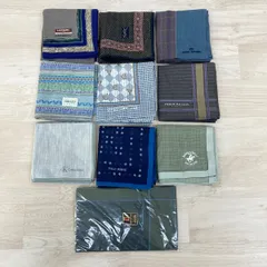 現状品 未使用 まとめて10点セット ブランド ハンカチ/ミニタオル YSL/LANCEL/KENZO/Calvin Klein/PIERRE BALMAIN/VALENTINO 他[OI03699]のサムネイル