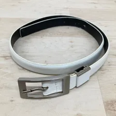 ELLE Lumiere/エル ルミエール ベルト ホワイト/白 シルバー金具 レディース ファッション小物[OK04180]のサムネイル