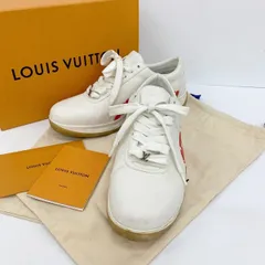 LOUIS VUITTON Supreme ルイヴィトン シュプリーム ローカット スニーカー シューズ CL0167 サイズ6 1/2 ホワイト レッド 靴 DF19621■のサムネイル