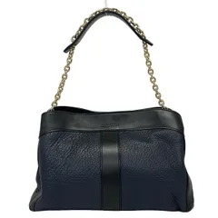 SEE BY CHLOE(シーバイクロエ) ハンドバッグ ベキ 9S7700-P158 ダークネイビー×黒 チェーンハンドル レザーのサムネイル