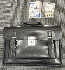 ★【新品・箱付】HINOMOTO NO.8 学生鞄　アタッシュケース　昭和レトロ　黒のサムネイル