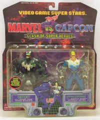 TOYBIZ MARVEL vs CAPCOM CLASH OF SUPER HEROES VENOM vs CAPTAIN COMMANDO 48247