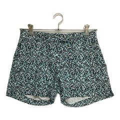 未使用品 レディース ジェイリンドバーグ J.LINDEBERG ショートパンツ 28インチ グレー×水色系 ストレッチ