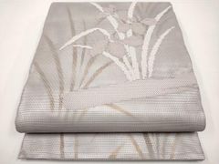 夏物　袋帯　柳に千鳥　鼯鼠色　灰汁色 夏物 袋帯 柳に千鳥 鼯鼠色 灰汁色 - メルカリ