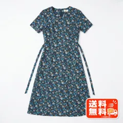 NATURE WARD ナチュワード 花柄 ロングワンピース ネイビー 9AR GLOBAL WORK風のサムネイル