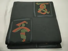 平和屋着物●名門木屋太　今河織物　六通柄袋帯　幾何学舞葉文　正絹　逸品　CABJ2322dyのサムネイル