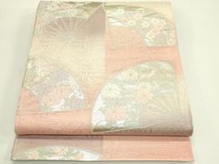 正絹 夏の袋帯 【露芝 雪輪 花】 - メルカリ