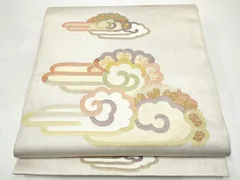 平和屋着物●洛風林　工芸帯地　六通柄　本袋帯　雲龍　金糸　正絹　逸品　CABJ5063hyのサムネイル